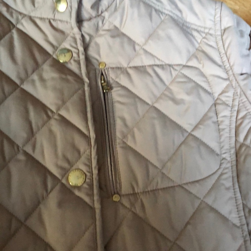 Ralph Lauren Tan Quilted Jacket with Gold Details - Picture 4 of 6